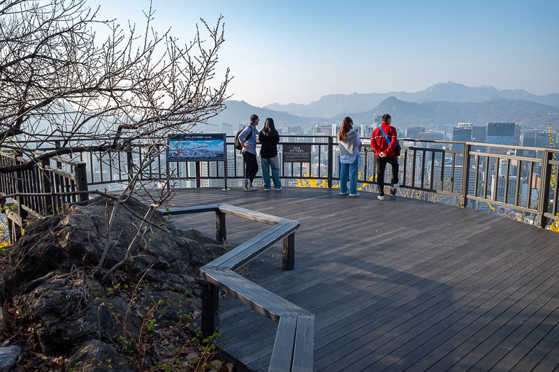 Korea-Seoul-Namsan-Itaewon - There are numerous places to take in the view.