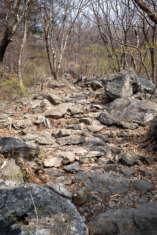 Korea-Seoul-Hiking-Yongmunsan - Rocks, all day.