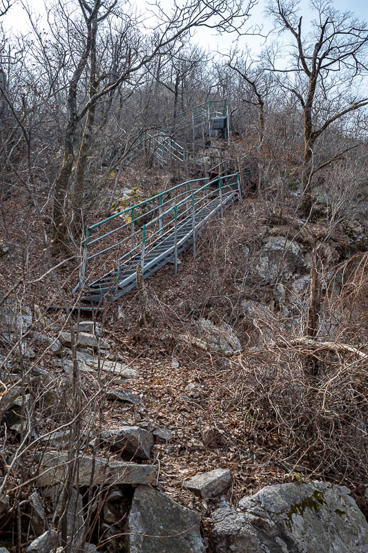 Korea-Seoul-Hiking-Yongmunsan - There will be no more stairs for a few hours. Just rocks.