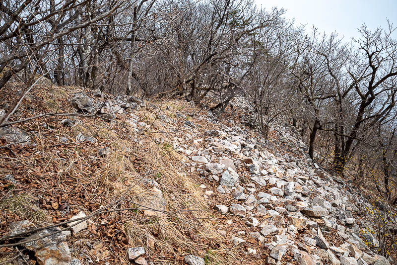 Korea-Seoul-Hiking-Yongmunsan - This pile of rubble used to be an ancient fortress, according to the map on my phone.