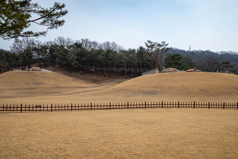 Korea-Seoul-Tomb-Mall - Those are the actual tombs, you cannot get near them.
