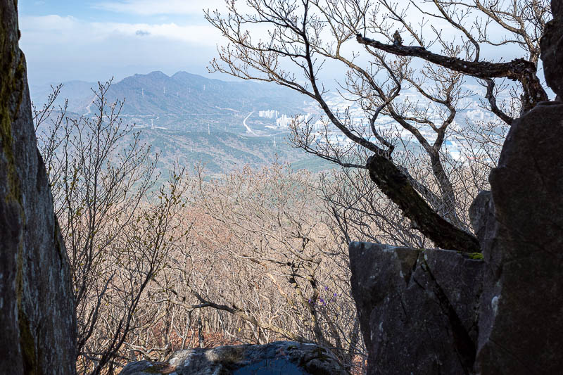 Korea-Changwon-Hiking-Bulmosan - That is part of Changwon down there, soon you will see all the different parts of Changwon.