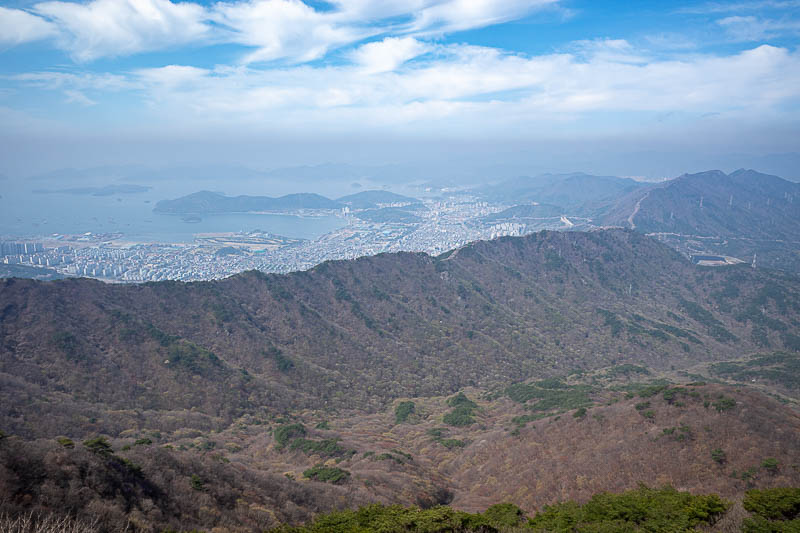Korea-Changwon-Hiking-Bulmosan - Apparently, that is also part of Changwon, and the ocean. I might go to that part tomorrow, although there is also a third part too.