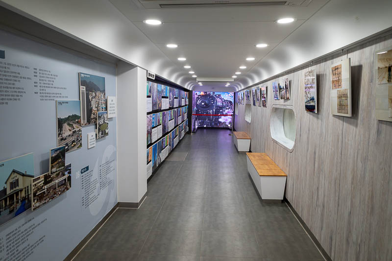 Korea yet again for the 7th time - March and April 2026 - Inside the train is a museum of sorts, detailing how a once in use train line became Korea's premier blossom destination.