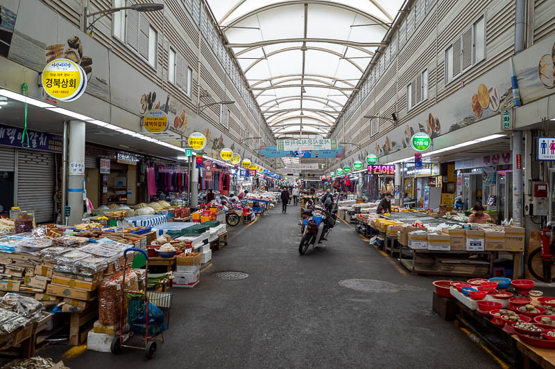 Korea yet again for the 7th time - March and April 2026 - Petrol powered scooters still ride around coating the food in 2-stroke residue.