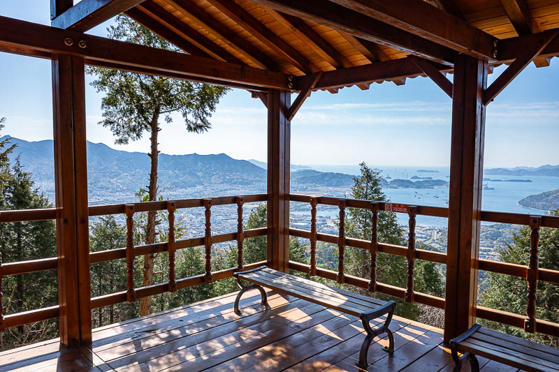 Korea-Changwon-Hiking-Jinhae - There are many spots to stop and take in the view.