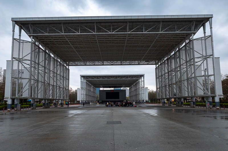 Korea yet again for the 7th time - March and April 2026 - Nearby is the Hanbat Arboretum. I have explored the gardens before. Often there is a roller blading race going on around these sliding airport hangar 