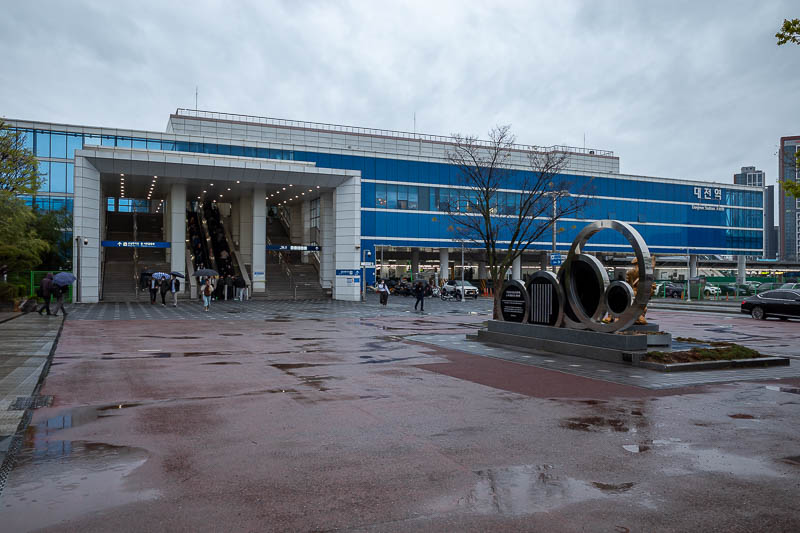 Korea yet again for the 7th time - March and April 2026 - Out the back of the station there were, puddles, and not much else.