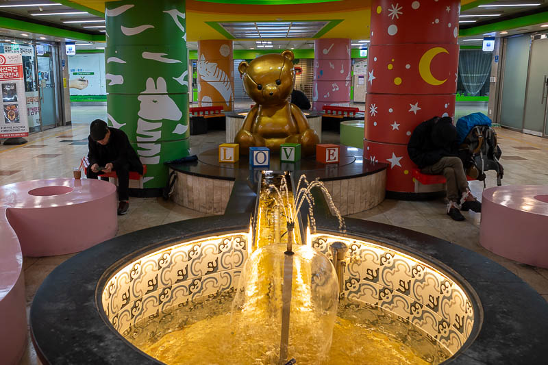 Korea yet again for the 7th time - March and April 2026 - Right at the end where only fortune teller shops are located, a scary teddy bear and a couple of homeless guys.