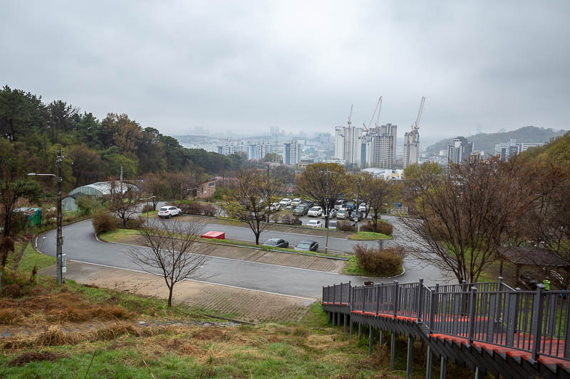Korea-Daejeon-Hiking-Gyejoksan - These stairs were not here last time.