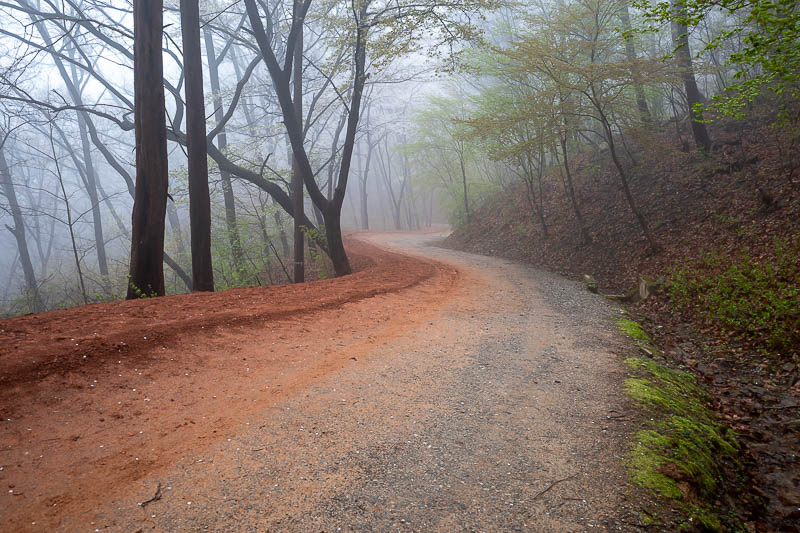 Korea-Daejeon-Hiking-Gyejoksan - A day of fog and clay