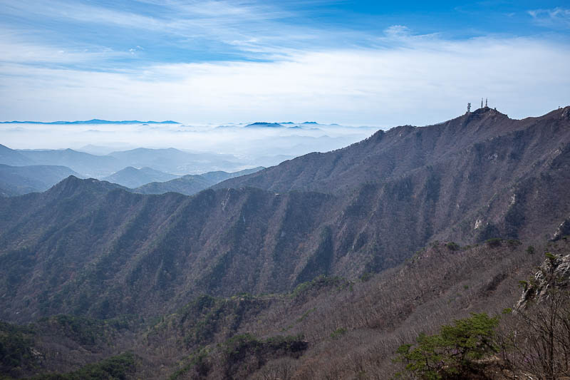 Korea-Daejeon-Hiking-Gyeryongsan - Still doing fog appreciation.