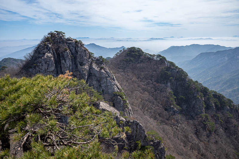 Korea-Daejeon-Hiking-Gyeryongsan - I had come over and along some of those.