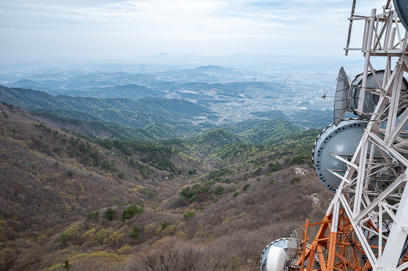 Korea-Jeonju-Hiking-Moaksan - Antenna maintenance