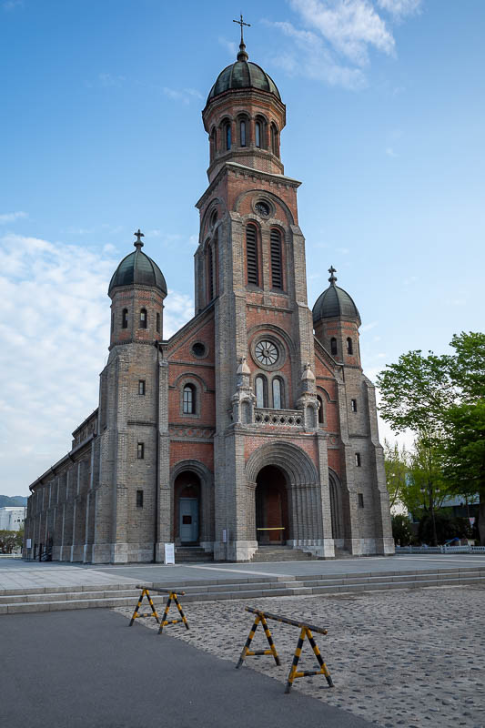 Korea-Jeonju-Hanok - This is just one of many historic catholic or similarly Jesus related churches in the area.