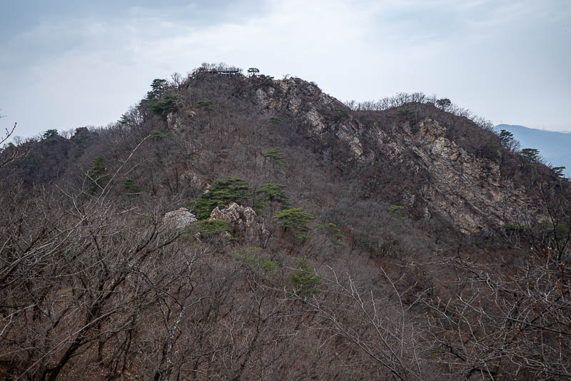 Korea-Seoul-Hiking-Soyosan - My next destination. There is a deck up there which you shall soon see.