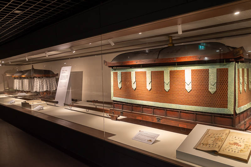 Korea yet again for the 7th time - March and April 2026 - These wheelbarrows are re-creations of the actual wheelbarrows that were used to transport the real royal portraits, I think.