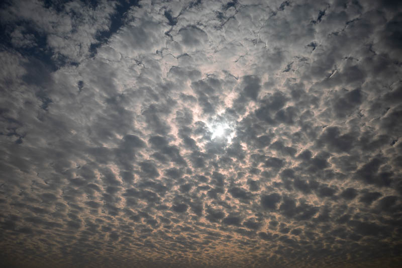 Korea-Seoul-River-Poke - Before I headed out, just the clouds outside of my dirty hotel window. If I was a cloudologist I would know the name of this sort of cloud, Rhinonombu