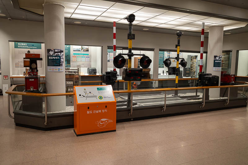 Korea-Seoul-Museum-Market - You can press a button and make the signals flash and the gates come down. I did that 9 times.