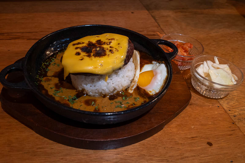 Korea-Seoul-Hongdae - I wandered to the next station before settling on my meal, bravely I went up a dark set of stairs after viewing the menu at street level. Once I got t