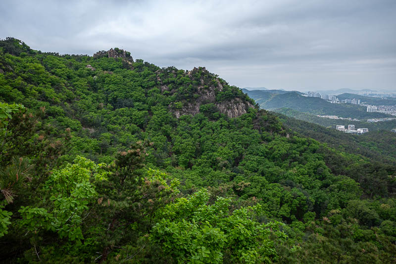 Korea-Seoul-Hiking-Gwanaksan - Nearly every ridge has a trail.