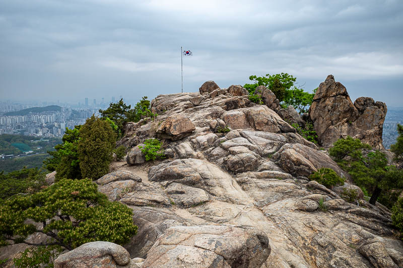 Korea-Seoul-Hiking-Gwanaksan - The next flag is the most famous flag, it is marked on the map.