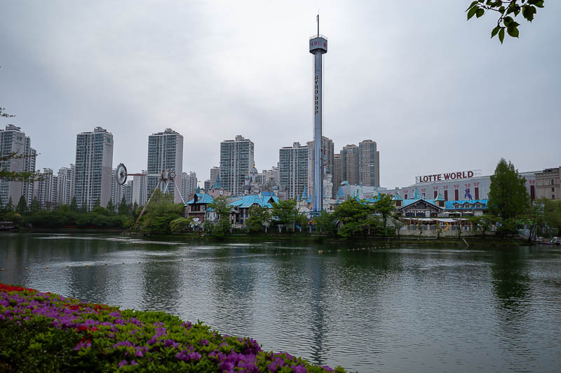 Korea-Seoul-Jamsil - The amusement park has various devices designed to kill the occasional visitor. I am willing to bet if I google that, I will be correct.