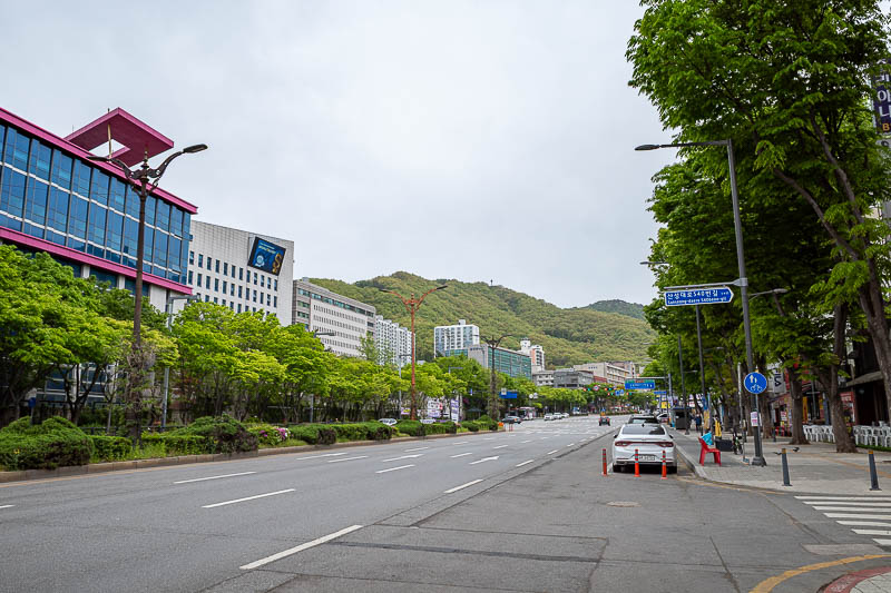 Korea-Seoul-Namhansanseong-Fortress - It is about a kilometre from the station to the start of the fortress park / trail. Lots of convenience stores to choose from.