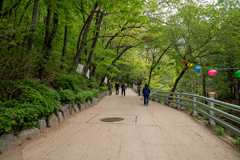 Korea-Seoul-Namhansanseong-Fortress - The journey up to the wall is steep, developed, and busy. A lot of old folks around with their transistor radios listening to conspiracy theories.