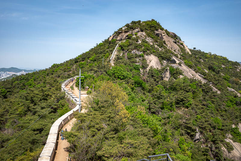 Korea-Seoul-Inwangsan-Market - There is the top seen from further down than on my way up because of the whole side trail thing.