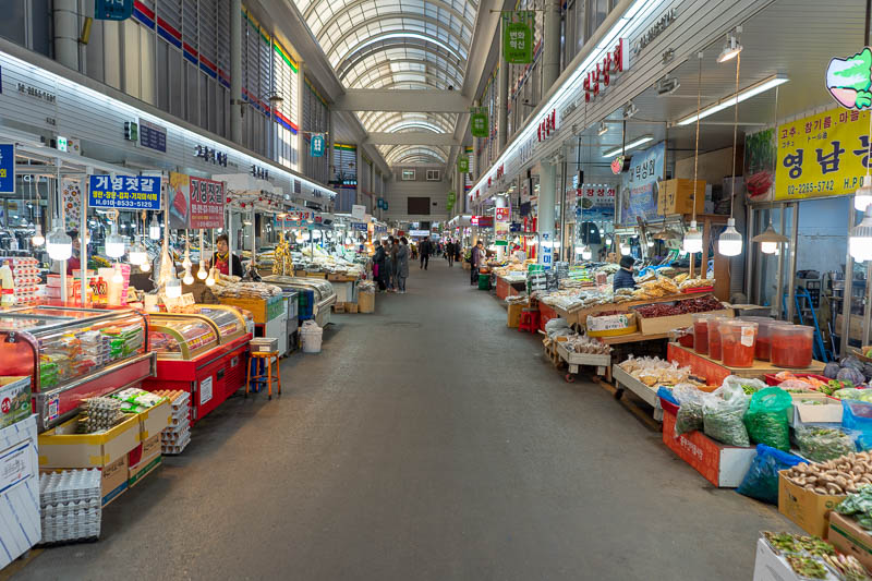 Korea-Seoul-Dongdaemun - I passed through a large market, very clean and modern looking.