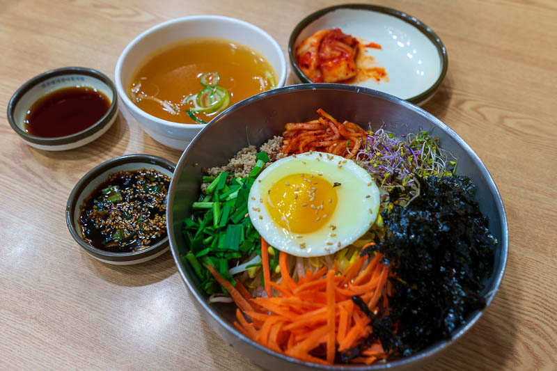 Korea-Daejeon-Bibimbap - You might recall last night I did not photograph my dinner due to it being street food requiring both hands and to eat standing up. I did try to make 