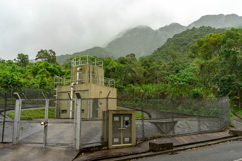 Hong Kong-Hiking-Ma On Shan - Cool looking mountains, cool looking fog, cool looking sewage treatment plant, lets go!