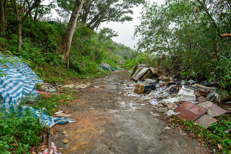 Hong Kong-Hiking-Ma On Shan - There was shit dumped everywhere for a couple of km.