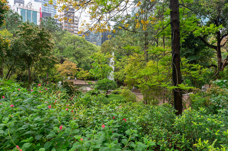 Hong Kong-Kowloon - Here is the garden. It is actually really nice, a great oasis along the very busy very grey Nathan road.