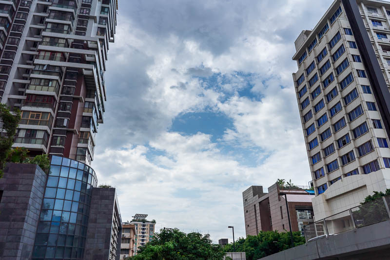 China-Guangzhou-Architecture - A GLIMMER OF BLUE SKY! REJOICE!