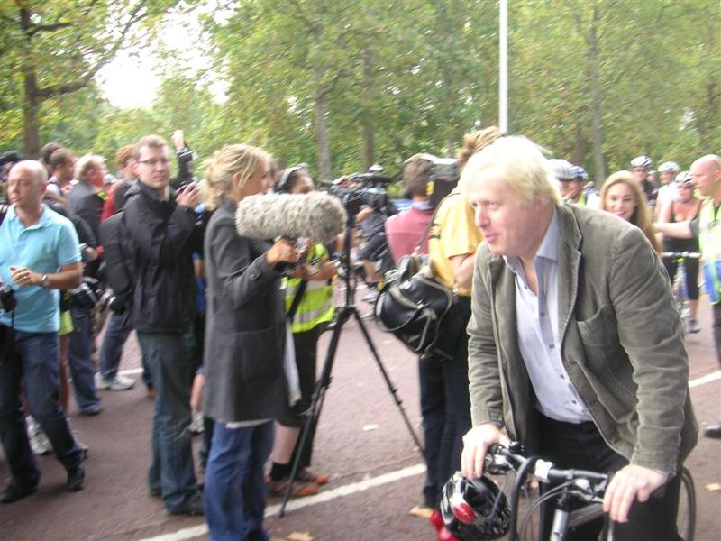 England-London-Bike Ride-Boris Johnson - Grand Chancellor Boris, Supreme ruler of London.