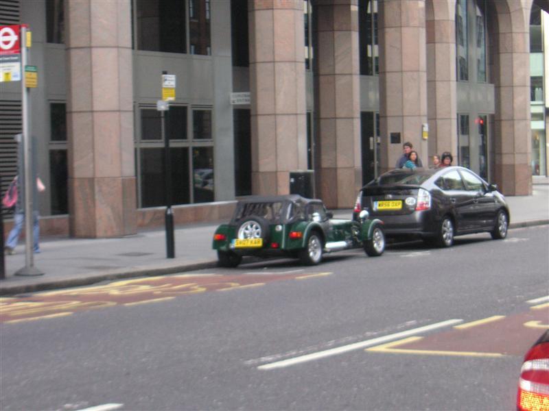 London - September 2009 - A real Lotus 7 parked in central london, not a kit car copy like we generally see in Australia.