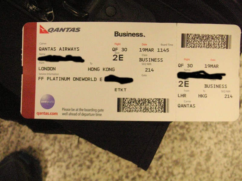 Hong Kong-Airport-Causeway Bay-Mall - And heres my ticket, showing that I flew in row 2, which might happen again, but next time it will be a business class seat because there will be no f