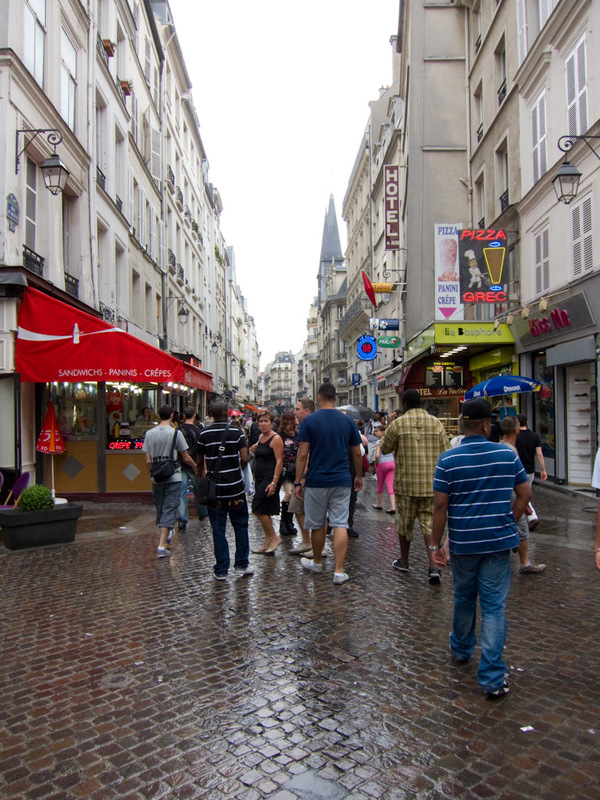 France-Paris-Eurostar-London - There are lots of streets like this closed off to traffic, and a huge shopping mall under them, which was about 40C and non air conditioned. I found i