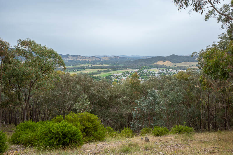  - Here is the lookout over part of Myrtleford. I expected this photo to look a bit better than this.