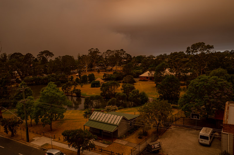  - After driving 10 hours and arriving in Nowra, it was time to go out and enjoy the thunder fire. The last part of the drive was descending over a mount