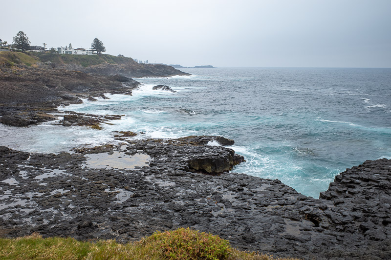  - After driving around the coast and visiting the very busy town of Gerringong, it was time to examine the blowholes of Kiama.