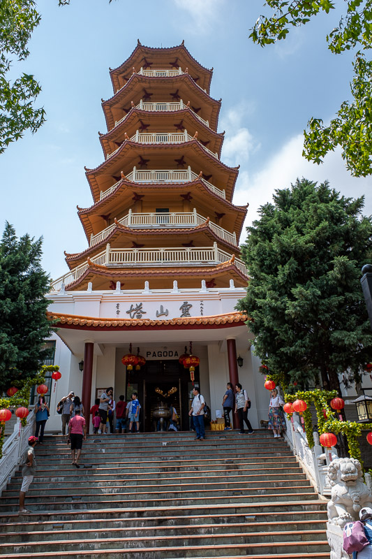  - Xmas day now, and time to go to the Buddhist centre near Wollongong. Here is the main pagoda.