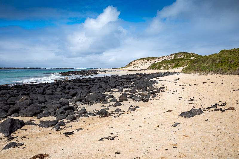  - You have to walk on the beach for some of the trip around the island, there are a lot of signs warning to not walk on the eroding sand hills.