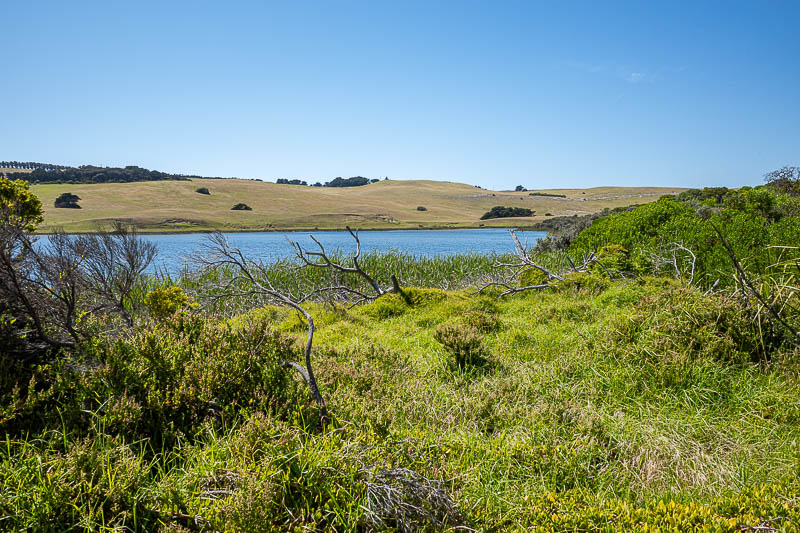  - It was a very good trail, going past a lake.