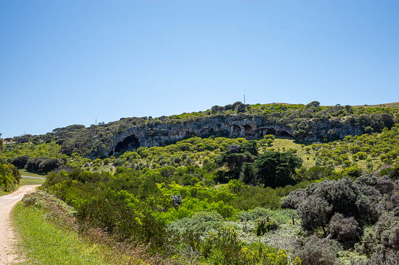  - And as the path back to the car park came to an end, here is a full wide shot of the cave in the cliff over the road.