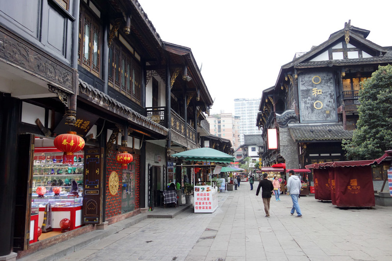 Sichuan - China - Chengdu - Chongqing - March 2013 - An old street.