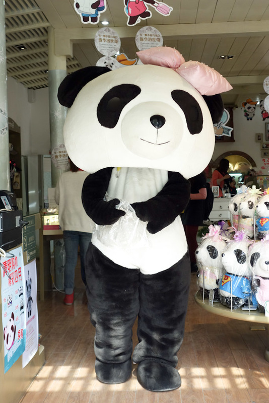 China-Chengdu-Sichuan Museum-Culture Park - A giant panda assaulted me as I tried to enter this store. So I left immediately.