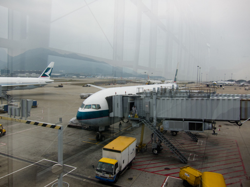 Taiwan / Hong Kong / Singapore - March/April 2011 - Heres my plane at gate 3, a massive distance from the original gate.
